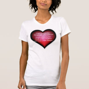Dameskleding Fijne jersey T-shirt/Citaat T-shirt