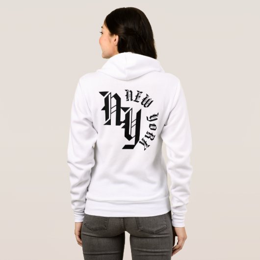 Dameskleding - New York Hoodie (Achterkant volledig)