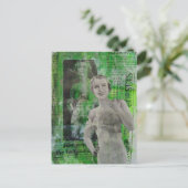 Dameskorsetten Mixed media collage Briefkaart (Staand voorkant)
