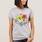 dameskut,  Floral Bouquet T-shirt (Voorkant)