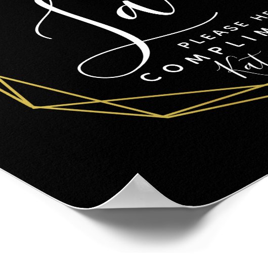 dameslantaarn - wc - mand voor toiletbenodigdheden poster (Hoek)