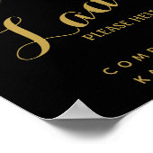 dameslantaarnbord - Handje voor toiletartikelen GO Poster (Hoek)