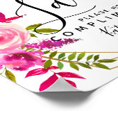 dameslantaarnbord - toiletmandje Kristal Poster (Hoek)