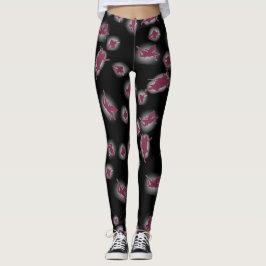 Dameslegging Zwarte Mystiek – Feeën Silhouetten Leggings