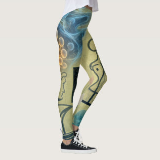 Damesleggings in collagestijl leggings