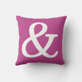 Damesletter Monogram - Mr en Mrs kussen (Achterkant)