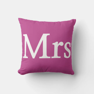 Damesletter Monogram - Mr en Mrs kussen