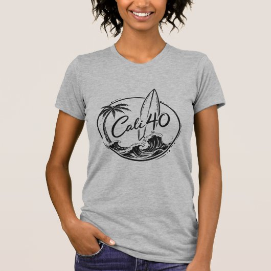 Damesmaat M Cali40 California 40th T-shirt (Voorkant)