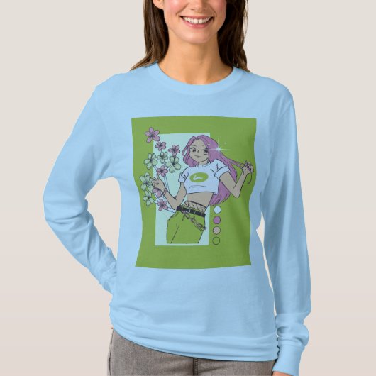 Damesmode shirt | Comfortabele stijlvolle mouw (Voorkant)