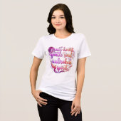 Damesmode Tri-Blend Shirt (Voorkant volledig)