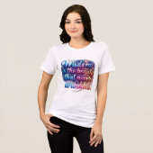 Damesmode Tri-Blend Shirt (Voorkant volledig)