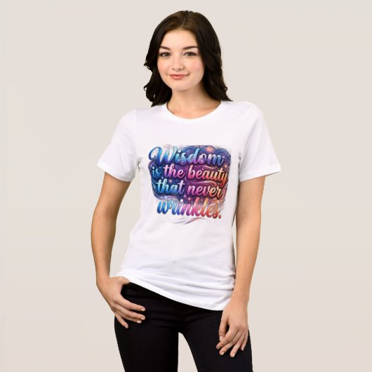 Damesmode Tri-Blend Shirt (Voorkant volledig)