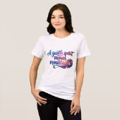 Damesmode Tri-Blend Shirt (Voorkant volledig)