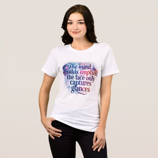 Damesmode Tri-Blend Shirt (Voorkant volledig)