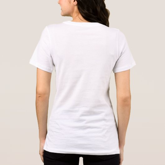 Damesmode Tri-Blend Shirt (Achterkant)
