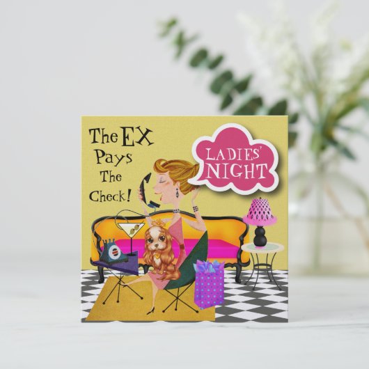 Damesnacht - SRF Kaart (Staand voorkant)