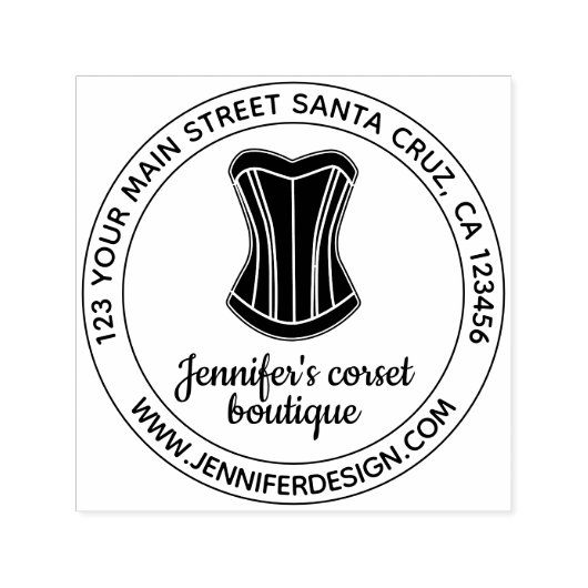 Damesondergoed Mode Logo Corset Zelfinktende Stempel (Design)