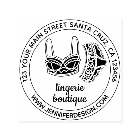 Damesondergoed Zelfinktende Stempel (Design)