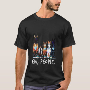 Damespaard Ew Mensen Paard Die Een Mondkapje Draag T-shirt