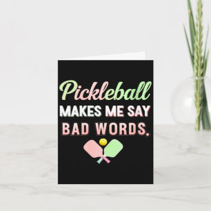Damespickleball laat me lelijke woorden zeggen gra kaart