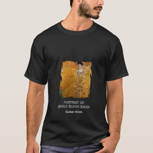 Damesportret van Adele Bloch Bauer door Gustav Kli T-shirt (Voorkant)