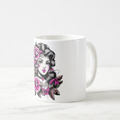 Damesrozen Koffiemok (Voorkant rechts)
