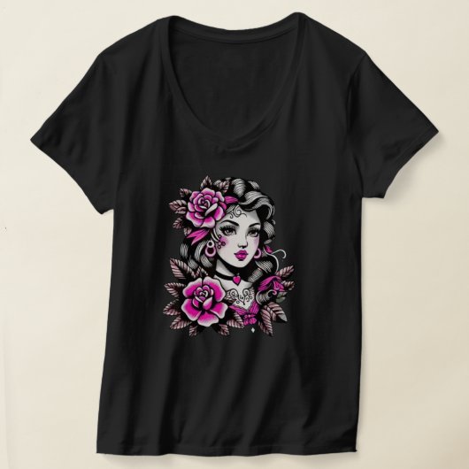 Damesrozen T-shirt (Laagn)