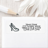 Damesschoen, aangepast retouradres label (Insitu)