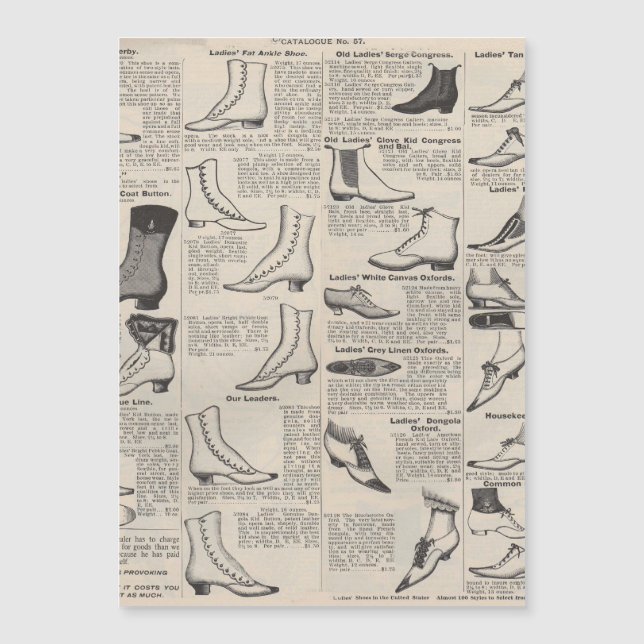  damesschoenencatalogus - Mode uit de jaren 1900 (Voorkant)