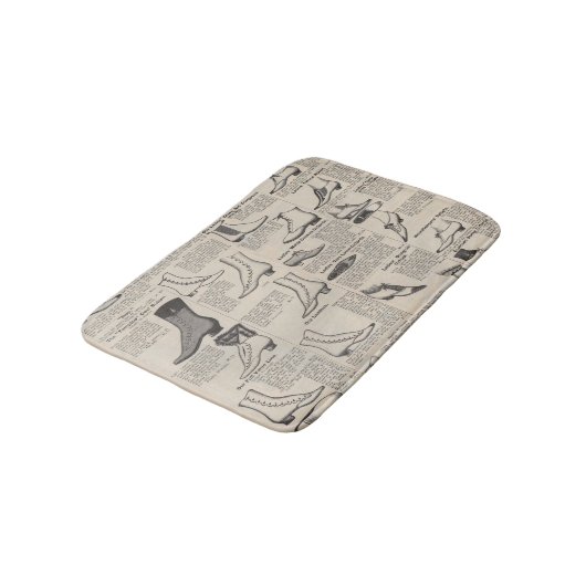  damesschoenencatalogus - Mode uit de jaren 1900 Badmat (Gekanteld)