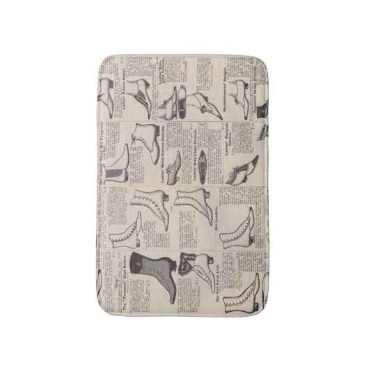  damesschoenencatalogus - Mode uit de jaren 1900 Badmat (Voorkant Verticaal)