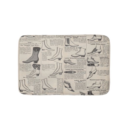  damesschoenencatalogus - Mode uit de jaren 1900 Badmat (Voorkant)