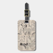  damesschoenencatalogus - Mode uit de jaren 1900 Bagagelabel (Voorkant verticaal)