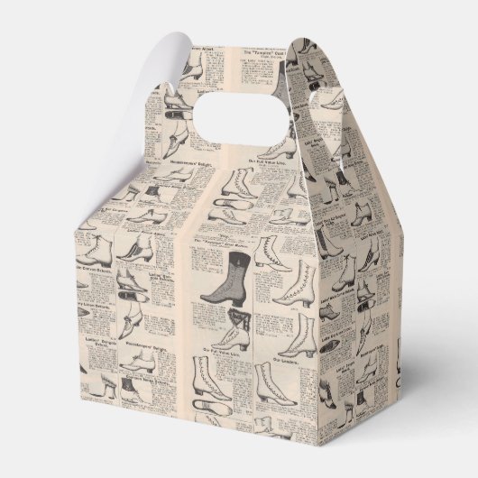  damesschoenencatalogus - Mode uit de jaren 1900 Bedankdoosjes (Achterkant)