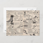  damesschoenencatalogus - Mode uit de jaren 1900 Briefkaart (Voorkant / Achterkant)