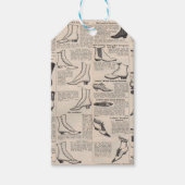  damesschoenencatalogus - Mode uit de jaren 1900 Cadeaulabel (Voorkant)