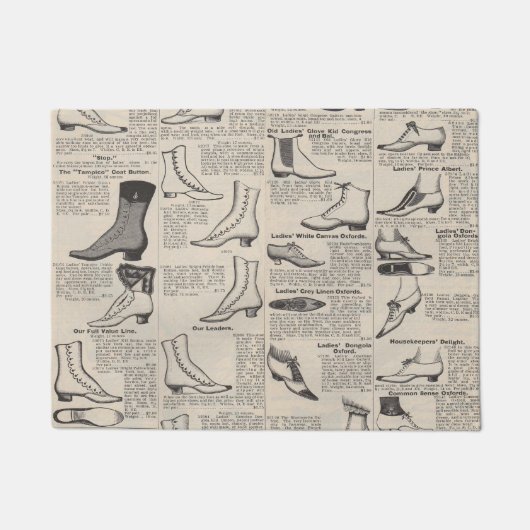  damesschoenencatalogus - Mode uit de jaren 1900 Deurmat (Voorkant)