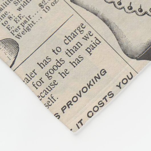  damesschoenencatalogus - Mode uit de jaren 1900 Fleece Deken (Hoek)