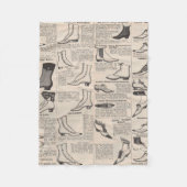  damesschoenencatalogus - Mode uit de jaren 1900 Fleece Deken (Voorkant)