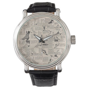 damesschoenencatalogus - Mode uit de jaren 1900 Horloge