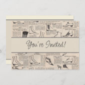  damesschoenencatalogus - Mode uit de jaren 1900 Kaart (Voorkant / Achterkant)