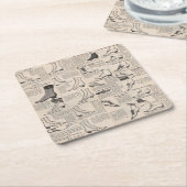 damesschoenencatalogus - Mode uit de jaren 1900 Kartonnen Onderzetters (Schuin)