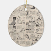  damesschoenencatalogus - Mode uit de jaren 1900 Keramisch Ornament (Links)