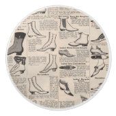  damesschoenencatalogus - Mode uit de jaren 1900 Keramische Knop (Voorkant)