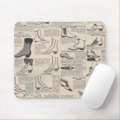 damesschoenencatalogus - Mode uit de jaren 1900 Muismat (Met muis)