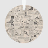  damesschoenencatalogus - Mode uit de jaren 1900 Ornament (achterkant)