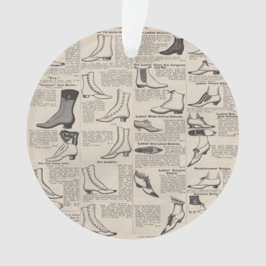  damesschoenencatalogus - Mode uit de jaren 1900 Ornament (voorkant)