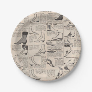  damesschoenencatalogus - Mode uit de jaren 1900 Papieren Bordje