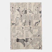  damesschoenencatalogus - Mode uit de jaren 1900 Theedoek (Verticaal)