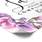 damestoilet - paars mandje toiletartikelen poster (Hoek)